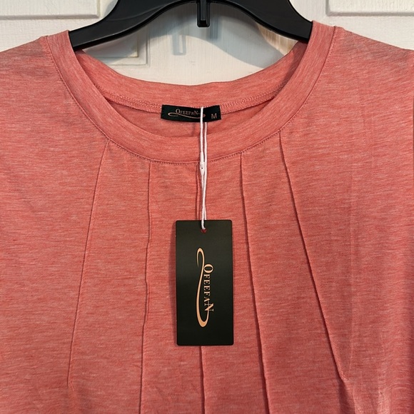 NWT Ofeefan peach top size medium women’s - Picture 2 of 3